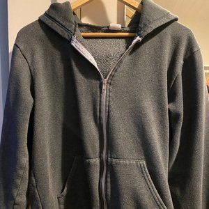 American Apparel F497 Sweatshirt Zip Hoodie - Medium Womans